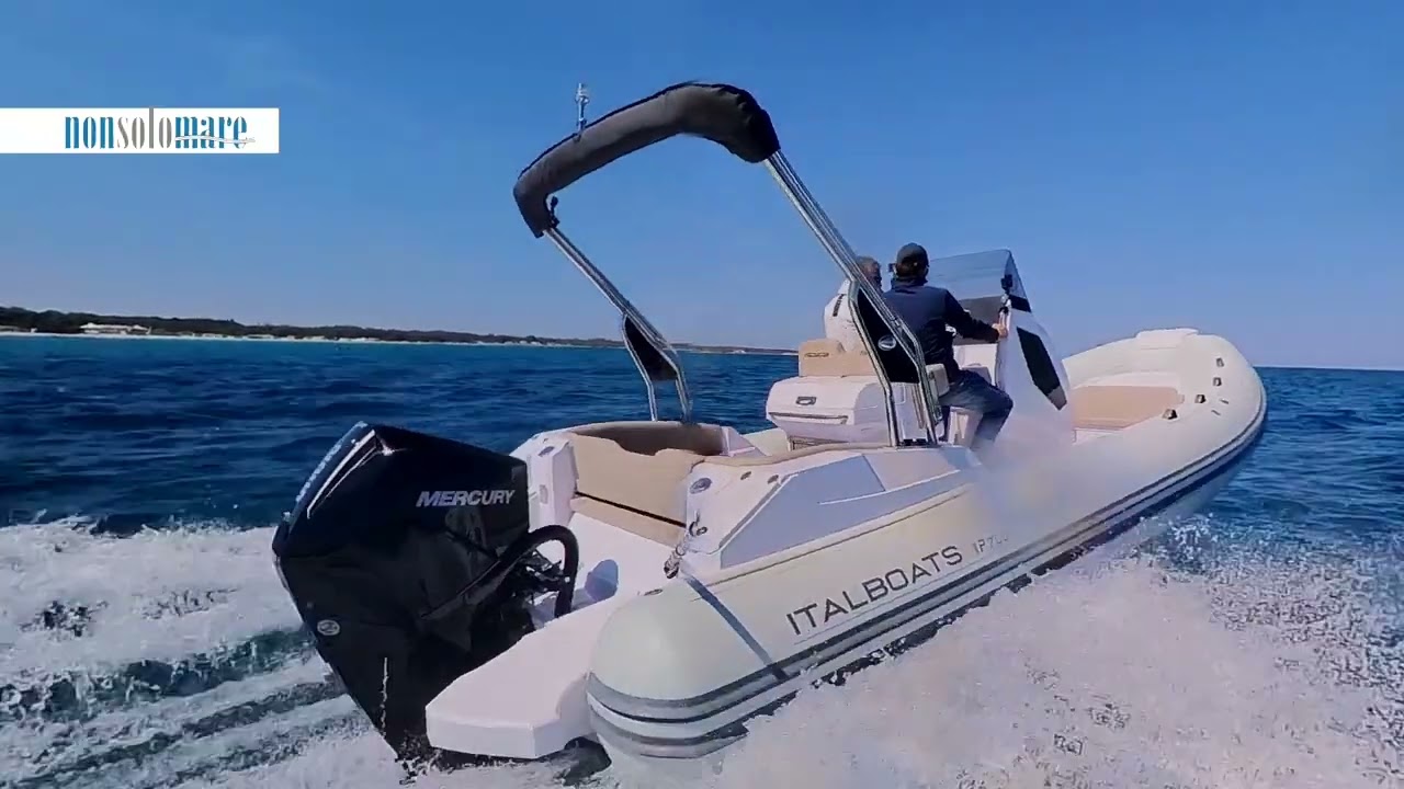 Italboats Predator 700 Touring motorizzato con un Mercury V6 da 225 cavalli “prova in mare”