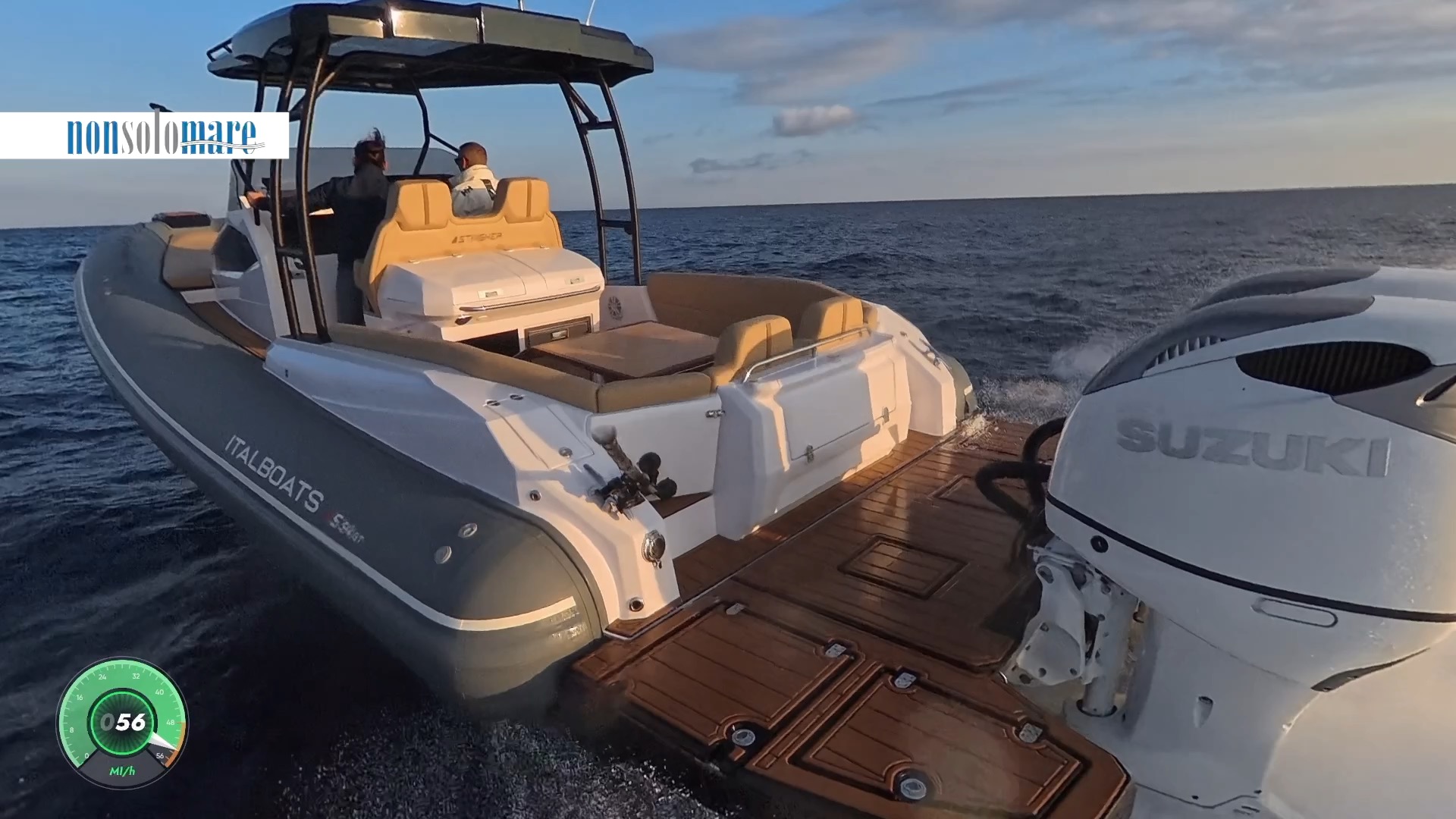 Italboats Stingher 34 GT nuova prova con Suzuki 2 DF350