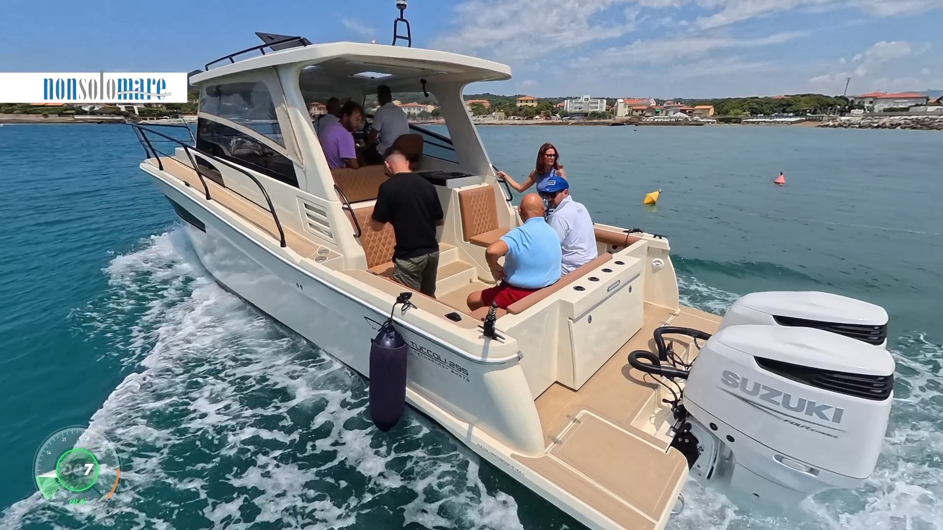T295 SF by Tuccoli Marine prova in mare con 2 Suzuki DF300