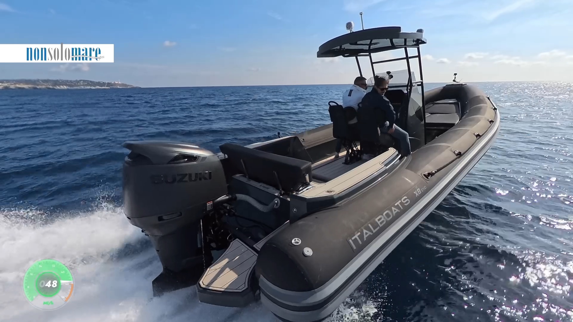 Italboats X8 prova in mare con Suzuki DF300 Stealthline