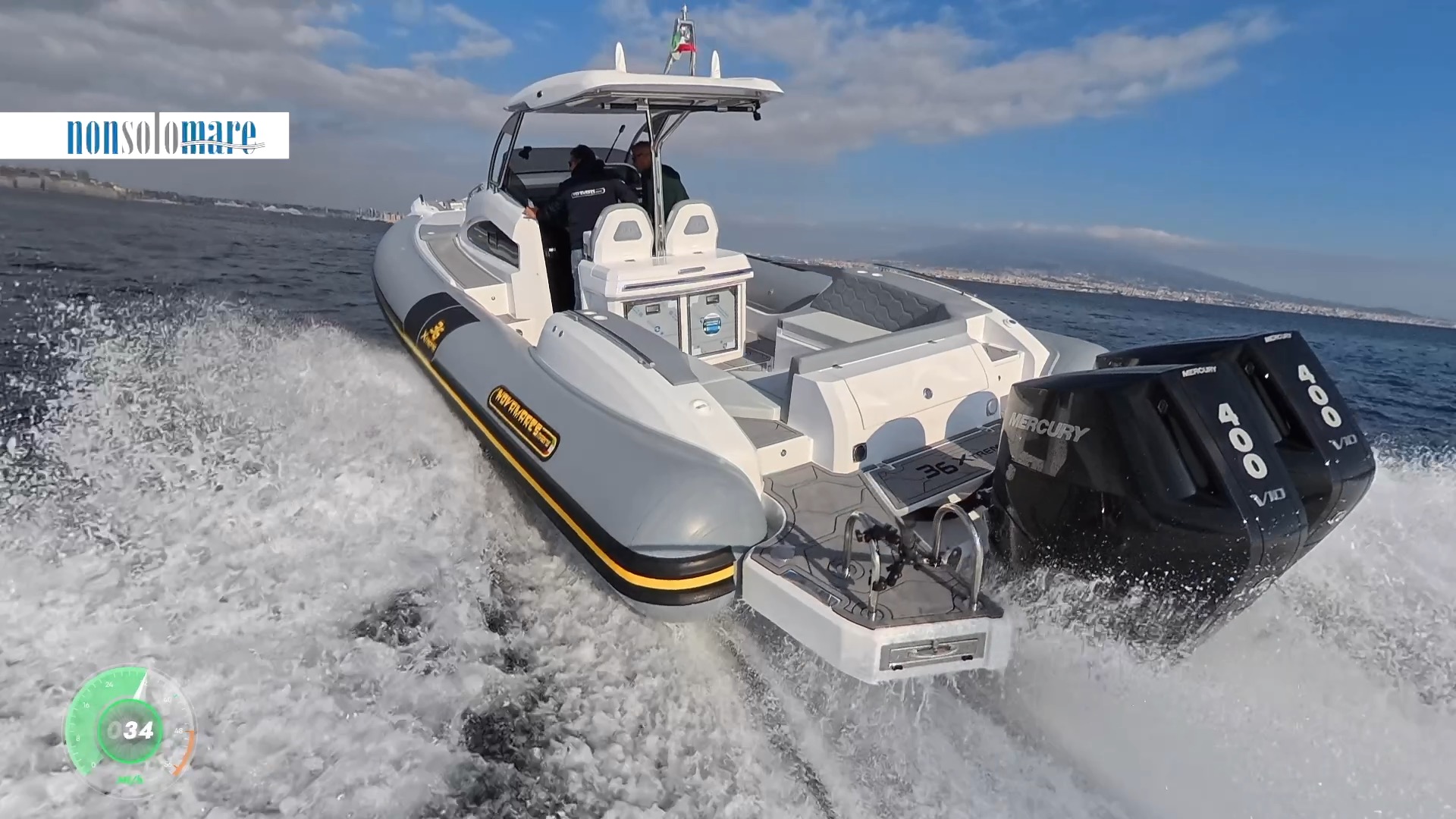 Nuovo Xtreme 36 by Novamares prova in mare con Emiliano Mercurio